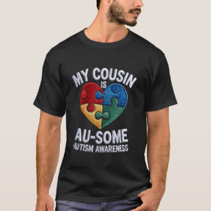Camiseta Meu Primo Au Alguns Desenhos Coloridos de Conscien