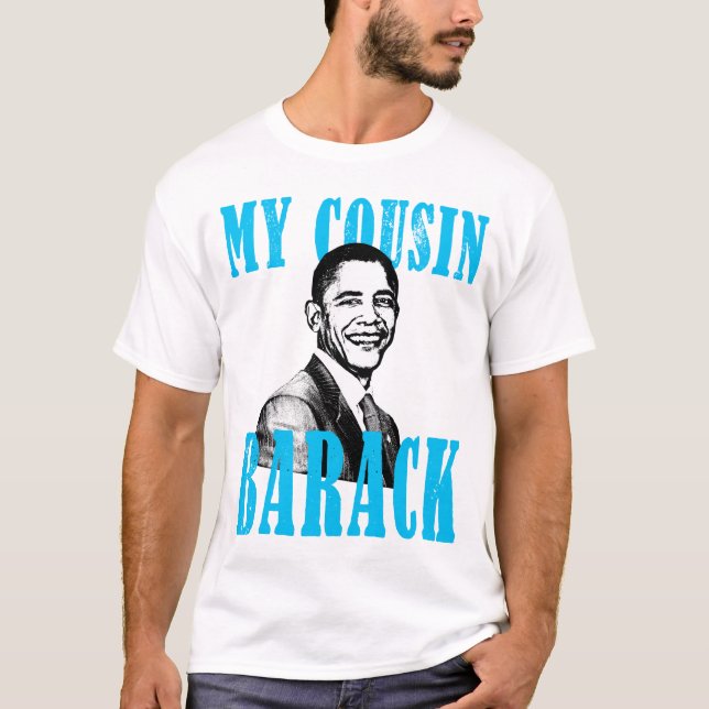Camiseta Meu primo Barack (Frente)
