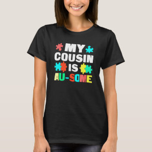 Camiseta Meu Primo É Um Apoio A Autismo Criança Autista