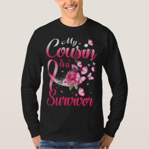 Camiseta Meu Primo É Um Sobrevivente Cancer De Sensibilizaç