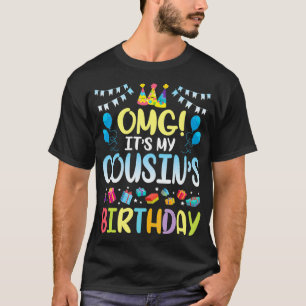 Camiseta Meu primo está feliz para mim, você está arrasado