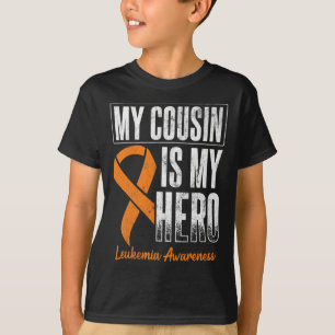 Camiseta Meu Primo Meu Cancer Hero Leukemia Leukemia Awaren