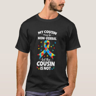 Camiseta Meu Primo Orgulhoso Primo Autista Guerreiro do Aut