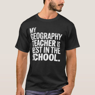 Camiseta Meu Professor de Geografia é o Melhor da Escola