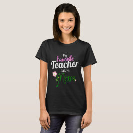 Camiseta Meu professor favorito chama-me mamã