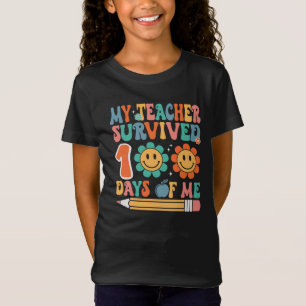 Camiseta Meu professor sobreviveu 100 dias de mim
