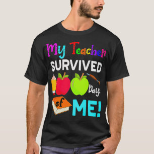 Camiseta Meu Professor Sobreviveu A 100 Dias Da Minha Engra