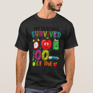 Camiseta Meu Professor Sobreviveu A 100 Dias Da Minha Engra
