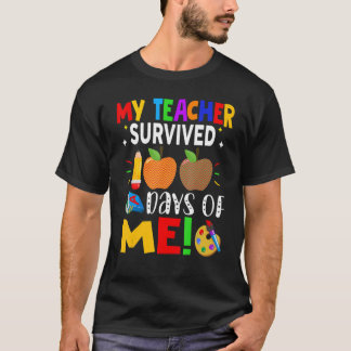Camiseta Meu Professor Sobreviveu A 100 Dias Da Minha Engra