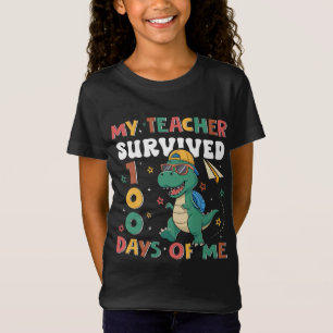 Camiseta Meu Professor Sobreviveu A 100 Dias De Mim 100º
