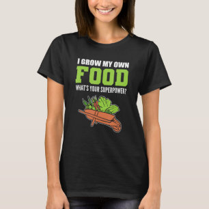 Camiseta Meu próprio jardineiro de alimentos ou florista
