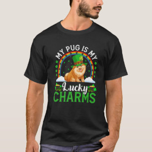 Camiseta Meu Pug É Minha Sorte Charme Rua De Cachorro Engr