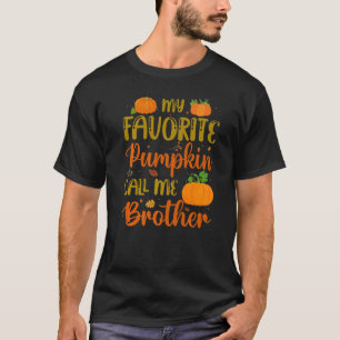 Camiseta Meu Pumpkin Favorito Me Chame De Irmão Pumpkin Spi