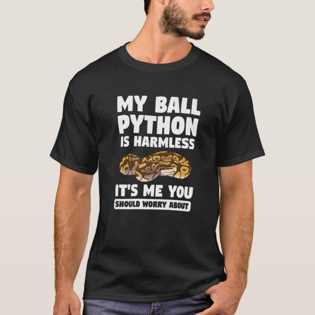 Camiseta Meu Python Bola É Sem Prejuízo Sou Eu Que Você Dev (Frente)