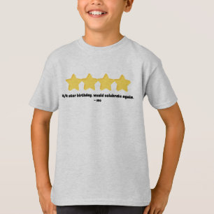 Camiseta Meu Quarto Aniversário!