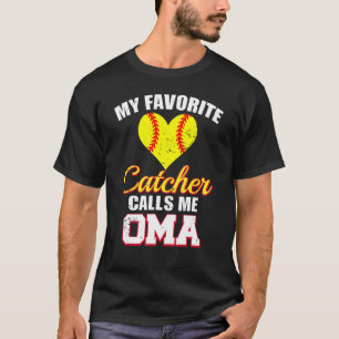 Camiseta Meu receptor favorito me chama de Oma Catcher Soft