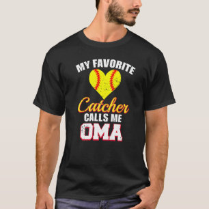Camiseta Meu receptor favorito me chama de Oma Catcher Soft