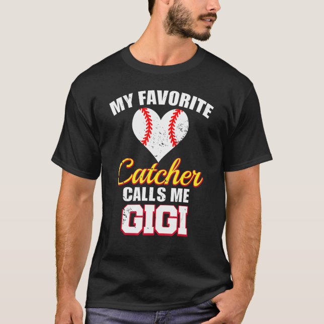 Camiseta Meu receptor favorito me chama Gigi receptor beise (Frente)