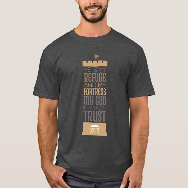 Camiseta Meu Refúgio e Minha Fortaleza (Frente)