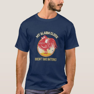 Camiseta Meu relógio de alarme não usa baterias lindas