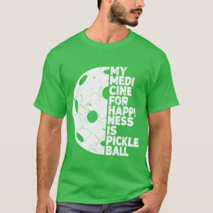Camiseta Meu Remédio para Felicidade Presente para Atleta d