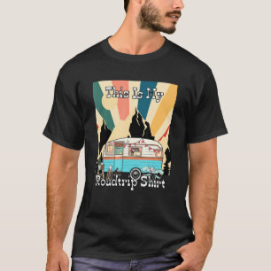 Camiseta Meu Retro De Viagem De Estrada Acampando E Viajant