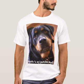 Camiseta Meu rottie é meu anjo-da-guarda!