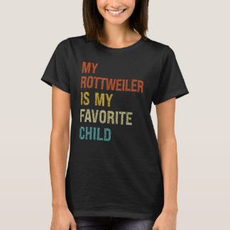 Camiseta Meu Rottweiler É Minha Família Favorita Engraçada