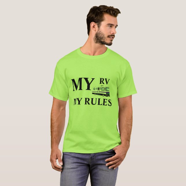 Camiseta Meu rv, minhas REGRAS (Frente Completa)
