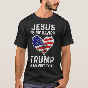 Camiseta Meu Salvador Trump É Meu Presidente 2