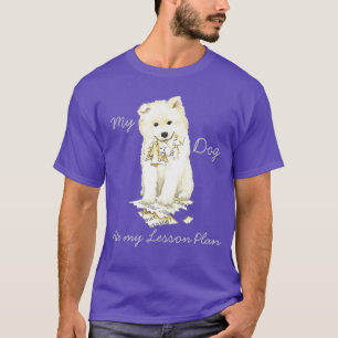 Camiseta Meu Samoyed Comeu Meu Plano de Lição