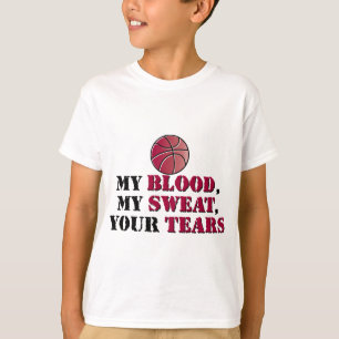 Camiseta Meu sangue, meu suor, seus rasgos - basquetebol