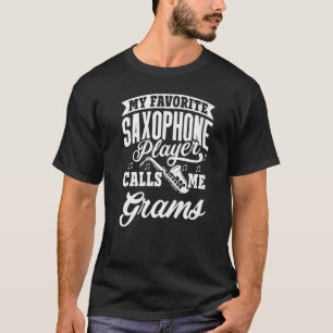 Camiseta Meu Saxofonista Favorito Me Chama de Vó