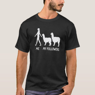 Camiseta Meu Seguidor Alpaca Lhama Lama Animal Fofo Sociáv