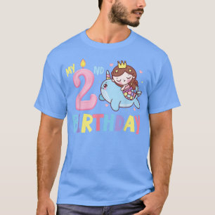 Camiseta Meu segundo aniversário, Crianças de Unicórnio Mág