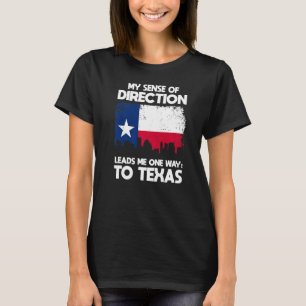 Camiseta Meu Sentido De Direção Para O Texas Western 1