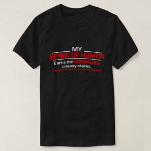 Camiseta meu sentido de humor…