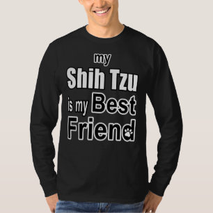 Camiseta Meu Shih Tzu É Meu Melhor Amigo