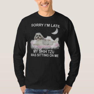 Camiseta Meu Shih Tzu Estava Sentado Em Mim