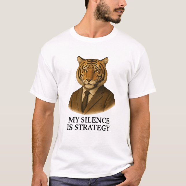 CAMISETA MEU SILÊNCIO É ESTRATÉGIA (Frente)