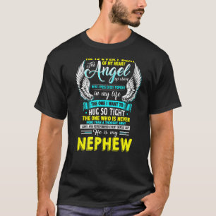 Camiseta Meu sobrinho é cada batida do meu coração, o anjo