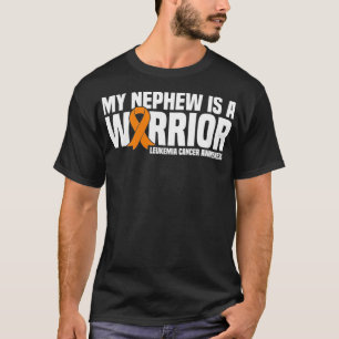 Camiseta Meu sobrinho é um guerreiro Cancer de Leucemia Con