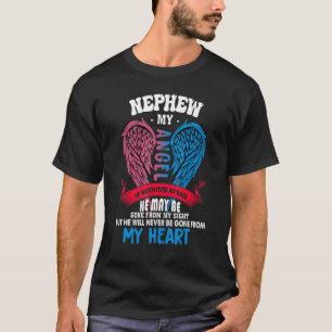Camiseta Meu Sobrinho Meu Anjo Ele Vê Nas Minhas Costas Nun