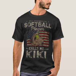 Camiseta Meu Softball favorito me chama de Mãe Kiki
