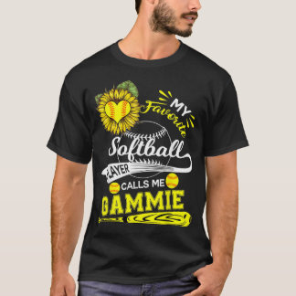 Camiseta Meu Softball Favorito Me Chama Gammie Sunflo