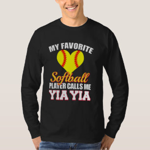Camiseta Meu Softball Favorito Me Chama Yia Yia Softb