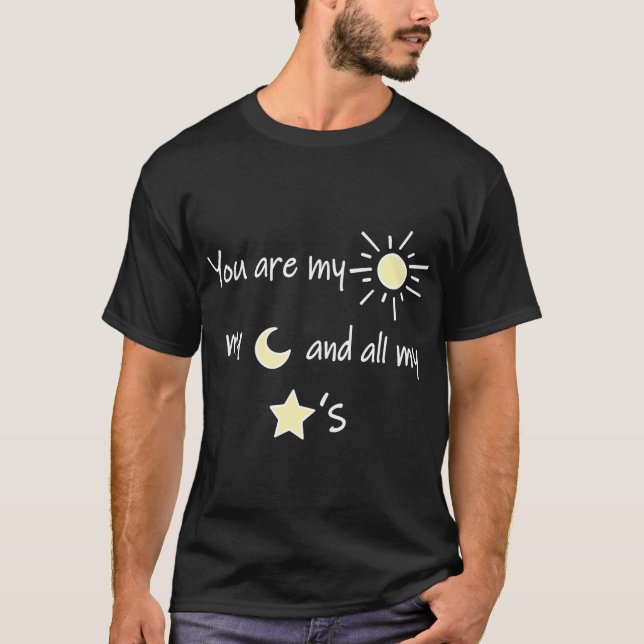 Camiseta Meu Sol, Lua e Estrelas (Frente)