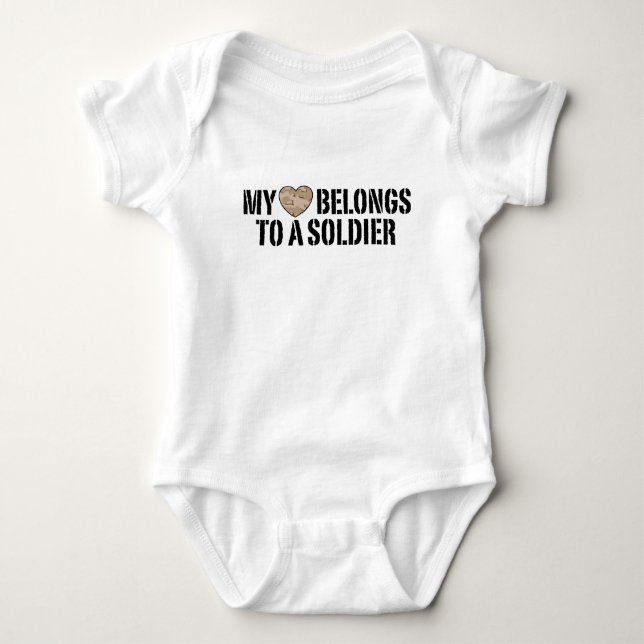 Camiseta Meu Soldado do Coração (Frente)