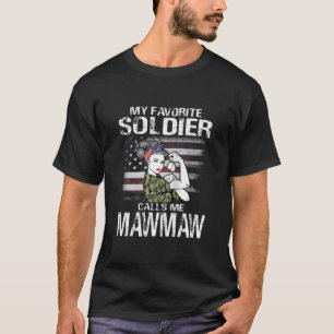 Camiseta Meu Soldado Favorito Me Chama Mawmaw Exército Org