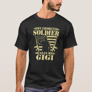 Camiseta Meu Soldado Favorito Me Chama Militares Gigi Orgul